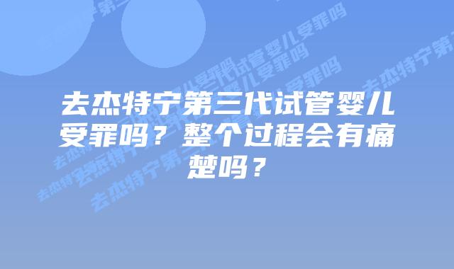 去杰特宁第三代试管婴儿受罪吗？整个过程会有痛楚吗？