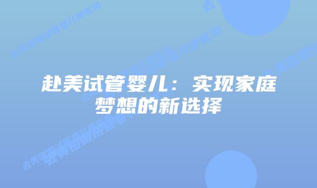 赴美试管婴儿:实现家庭梦想的新选择插图 赴美试管婴儿:实现家庭梦想的新选择