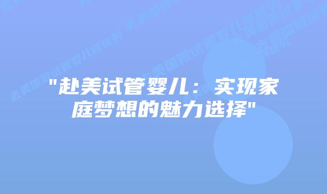 “赴美试管婴儿：实现家庭梦想的魅力选择”插图