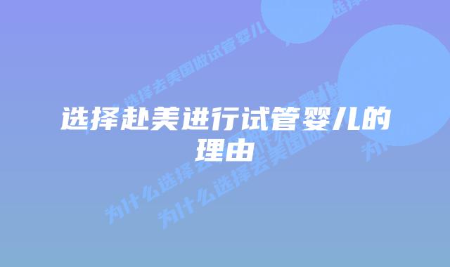 选择赴美进行试管婴儿的理由插图 选择赴美进行试管婴儿的理由
